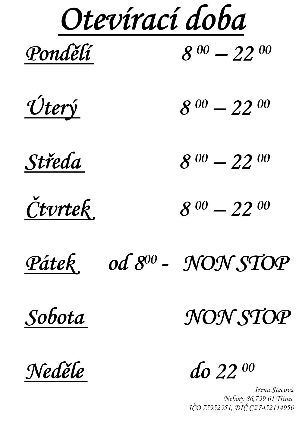Otevírací doba-1
